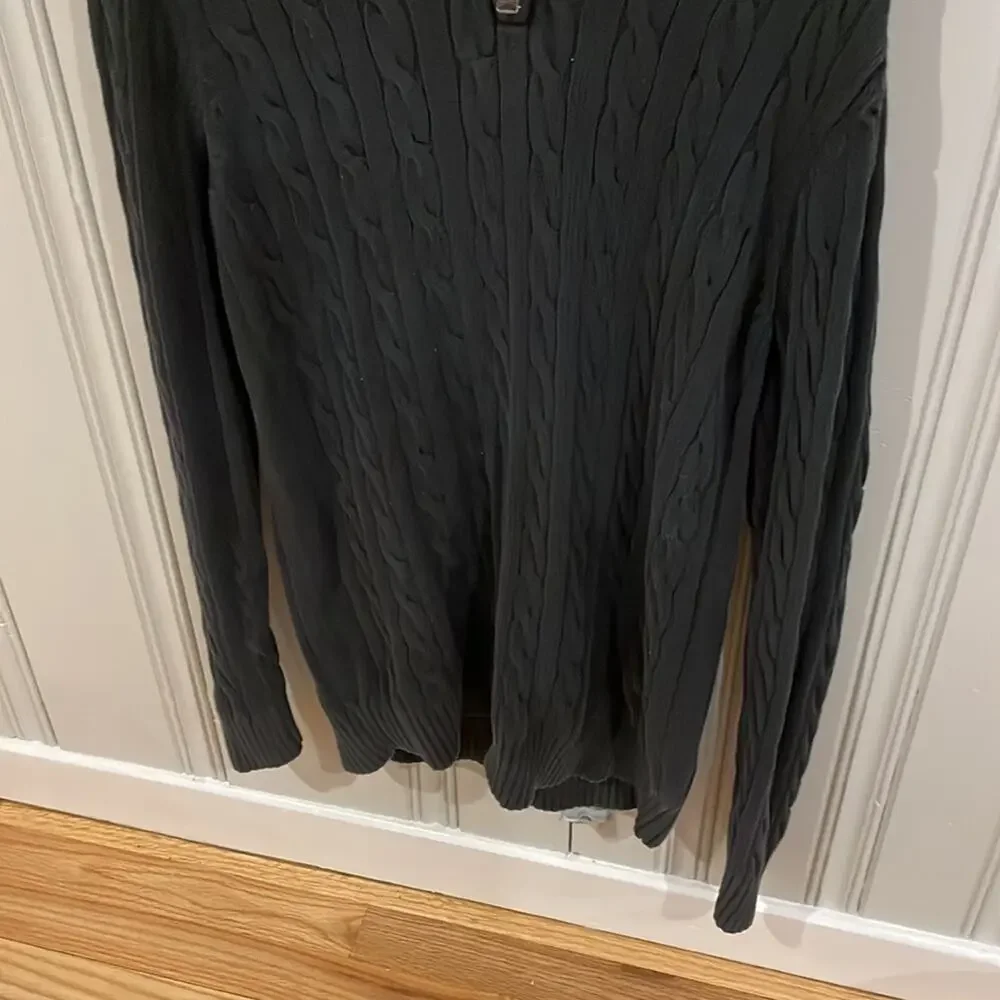 Old navy black quarter zip sweater medium